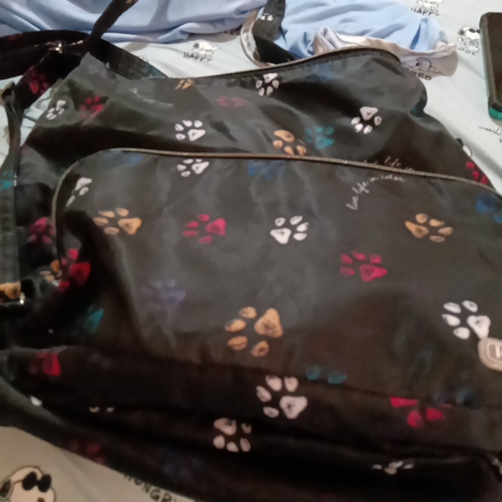 Lug Black and Red Backpack with Playful Design